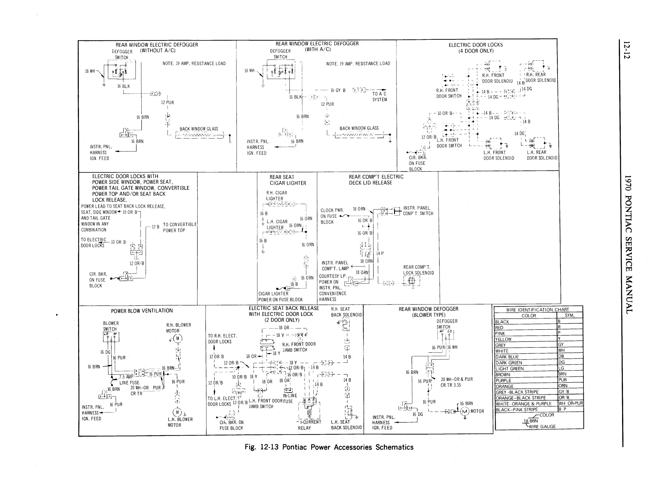 1970 Pontiac Chassis Service Manual - Chassis Electrical Page 12 of 67